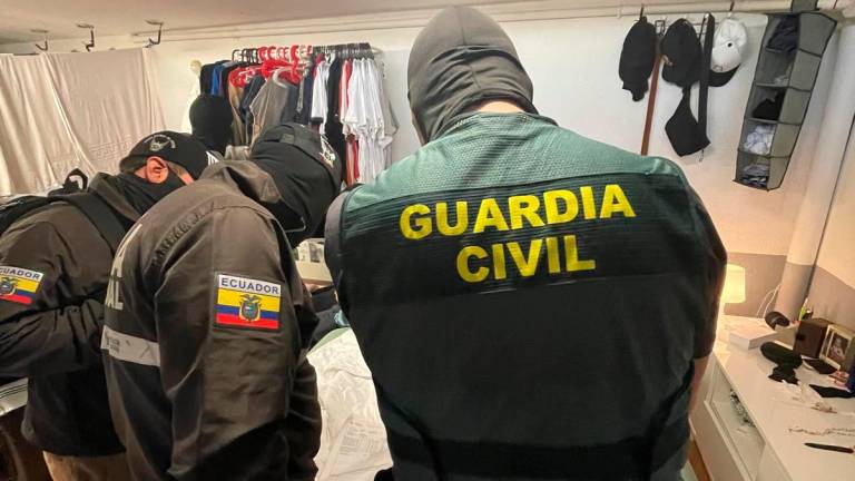 El operativo fue de Guardia Civil y Policía Nacional de Ecuador