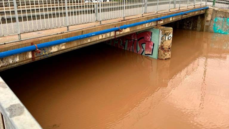 La salida al mar del torrente de Cal Setró. Foto: cedida