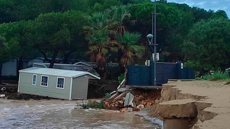 Los estragos en la playa de La Móra. Foto: DT