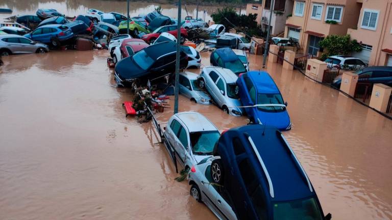 Así ha amanecido el barrio de La Torre, en Valencia. Foto: Mage Romeu