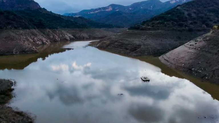 Estado actual del pantano de Siurana. Foto: Ajuntament de Cornudella de Montsant