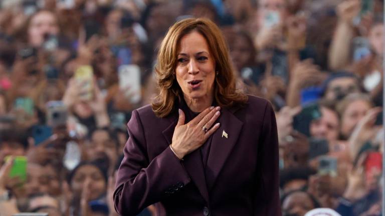 La candidata demócrata en su discurso de reconocimiento de la derrota. Foto: EFE