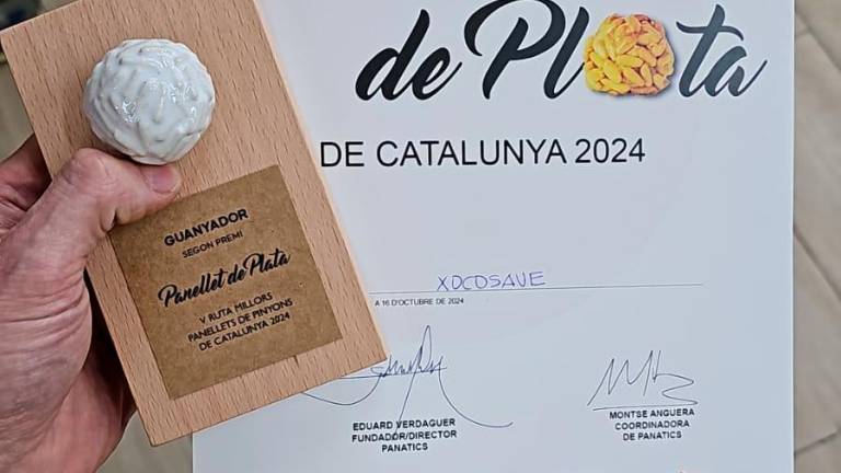 $!El pastelero de Riudoms ha recibido el reconocimiento esta semana. FOTO: A. S.