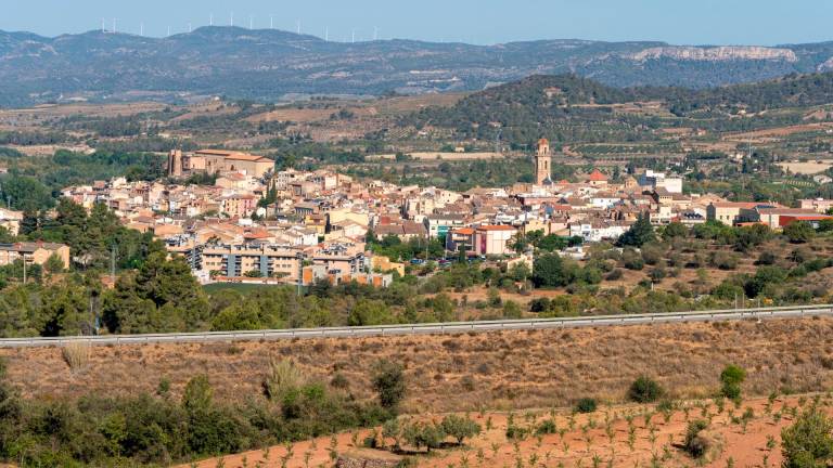 Vista del pueblo de Falset desde la ermita. FOTO: S. García/R. Julbe