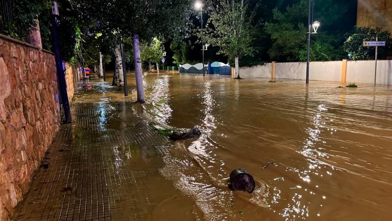 Consecuencias de las lluvias en las calles de Tarragona. Foto: Ajuntament de Tarragona