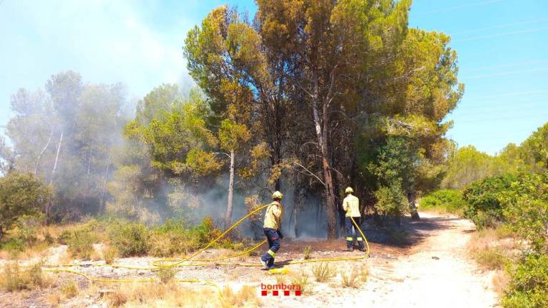 $!Incendio de Les Gavarres, en Tarragona. Foto: Bombers