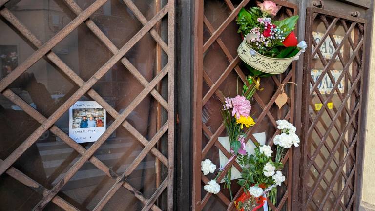 $!Imagen de este lunes de la puerta del local de Casa Boada. Foto: Àngel Ullate