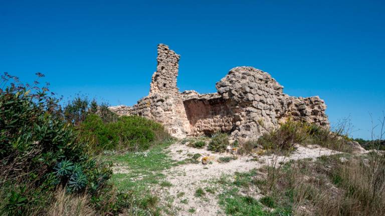 Ruinas del castillo de El Montmell. FOTO: S. García