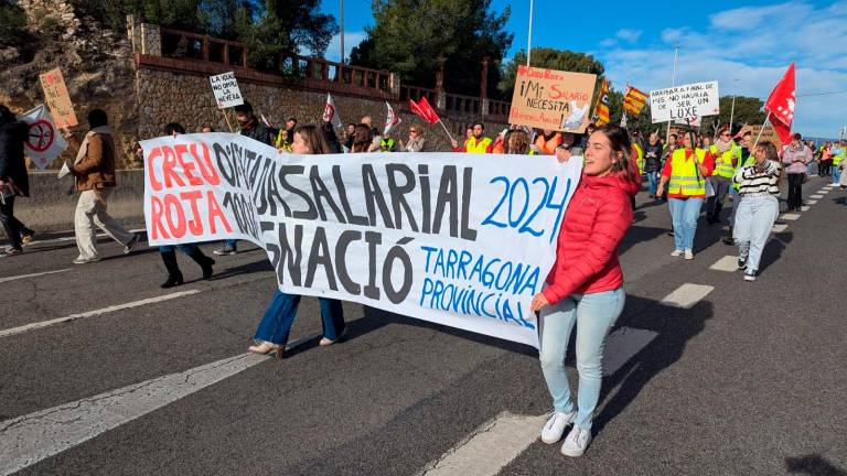 Protesta de este miércoles. Foto: Àngel Ullate