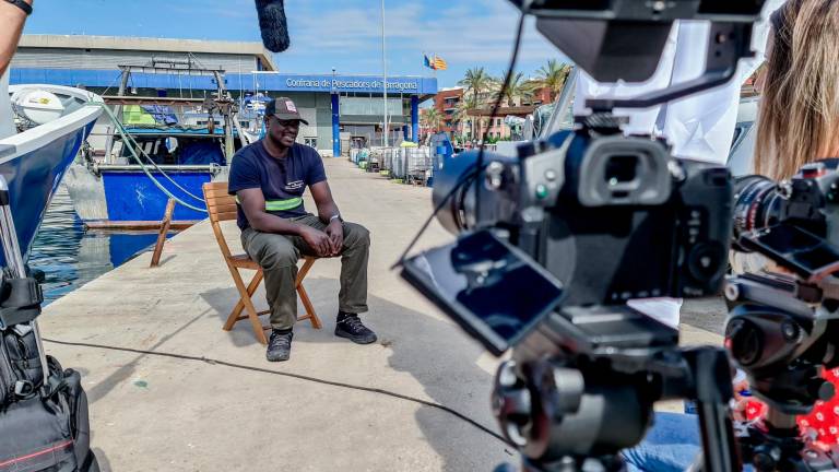 Un momento del rodaje del documental en la Confraria de Pescadors en El Serrallo. Foto: Millennials Films