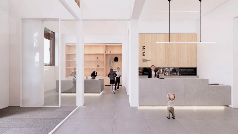 El Museu tomará un estilo más moderno con nuevos suelos grises que también darán lugar a bancos. Foto: Ajuntament de Reus