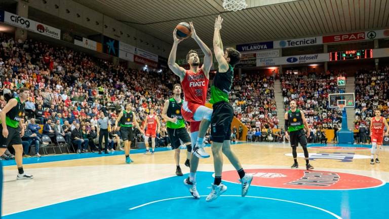 Jaume Sorolla en un partido contra el Girona en la ACB. FOTO: GIRONA BÀSQUET