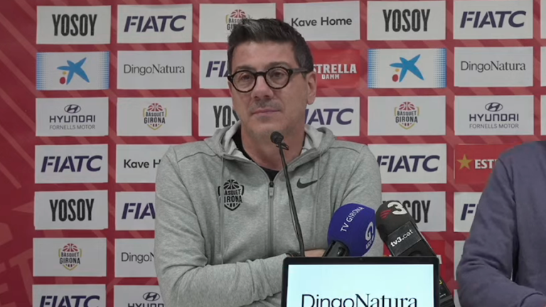 Fotis Katsikaris, entrenador del Bàsquet Girona. Foto: Bàsquet Girona