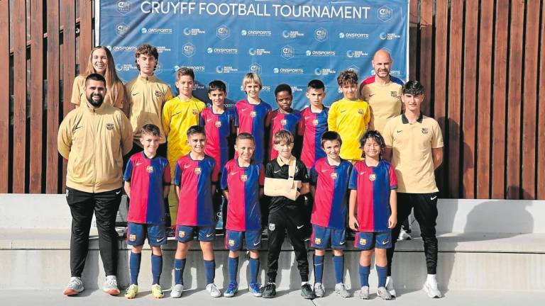 El equipo U11 del Barça es uno de los participantes en esta primera edición. Foto: Cedida