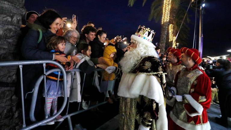 Instante durante la recibida a los Reyes el año pasado. Foto: Pere Ferré/DT