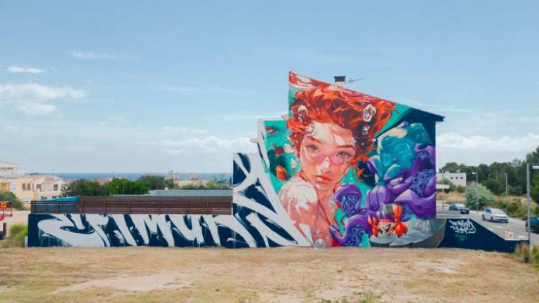 Fotografía de uno de los murales pintados en L’Ametlla de Mar. Foto: streetartcities.com