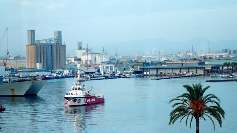 Imagen del barco de Open Arms en el Port de Tarragona. Foto: Cedida