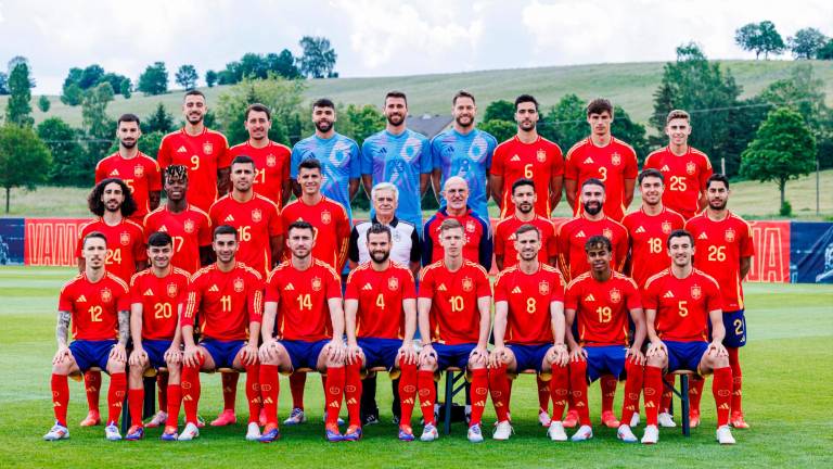 La plantilla oficial de la selección española para la Eurocopa. Foto: RFEF