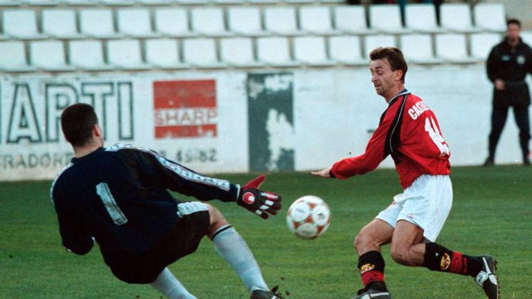 Santi Castillejo con la camiseta del Nàstic de Tarragona. Foto: DT