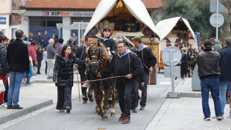 Un dels carros que van sortir l’any passat als Tres Tombs de Valls. Foto: Pere Ferré