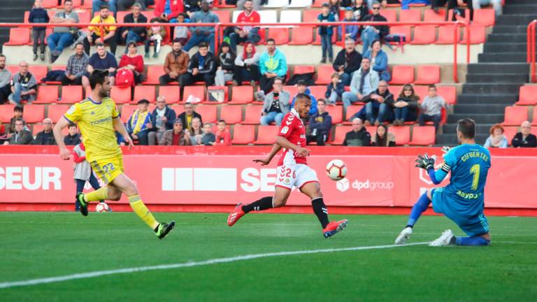 Luis Suárez cuando militaba en el Nàstic de Tarragona. Foto: Alba Mariné