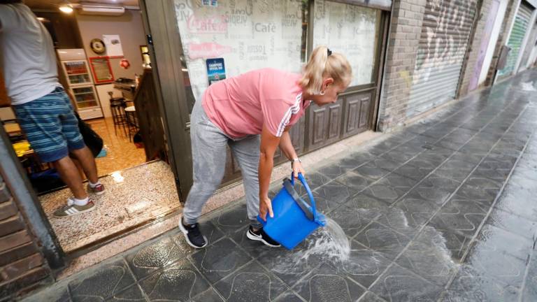 Afectación de las inundaciones fruto de las lluvias durante la Santa Tecla de 2022. Foto: Pere Ferré