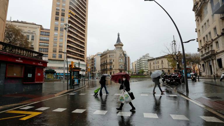 Se pueden acumular 40 litros por metro cuadrado en 30 minutos. Foto: Pere Ferré/DT