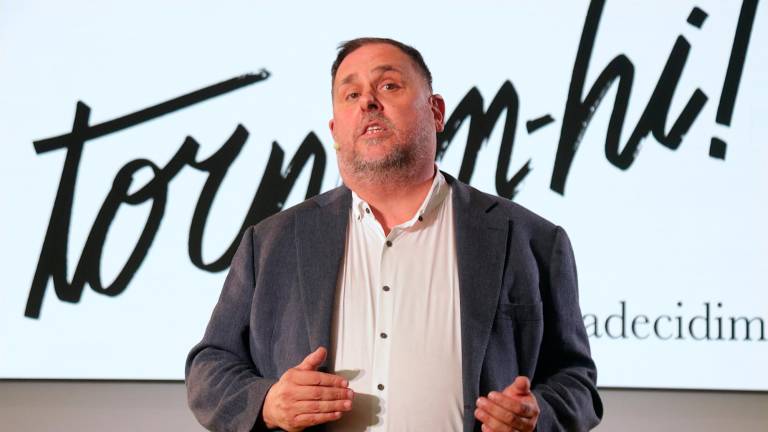 El líder de la candidatura de ERC Militància Decidim, Oriol Junqueras. Foto: ACN