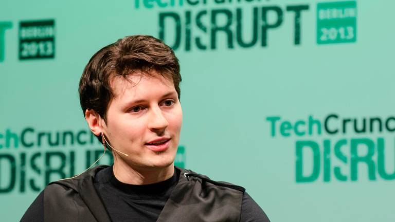 Pavel Durov en la convención Disrupt del medio tecnológico TechCrunch