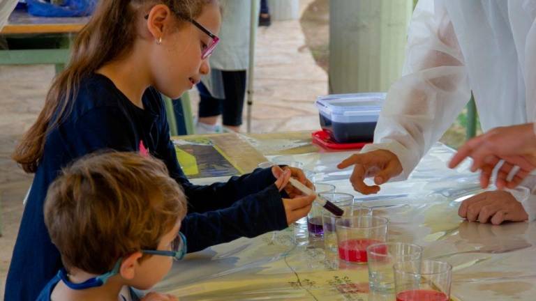 Alumnos en el Repte Experimenta. Foto: Pere Ferré