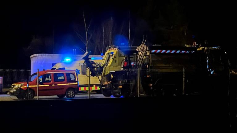 Vehículos de emergencias que han intervenido en el accidente. Foto: ACN