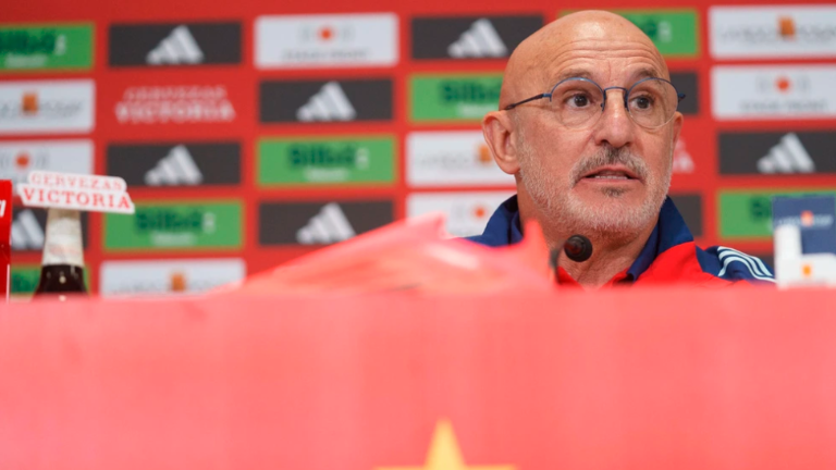 El seleccionador español, Luis de la Fuente. Foto: EFE