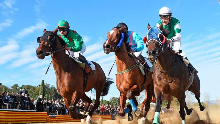 Las tradicionales carreras de caballos reúnen a miles de personas que quieren disfrutar de la jornada en Vila-seca. FOTO: DT