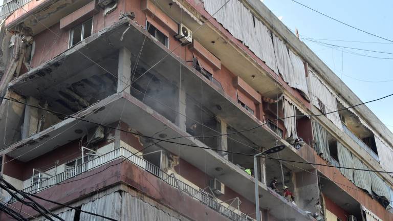 Un edificio bombardeado. Foto: EFE