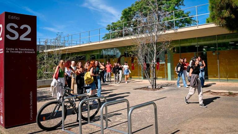 $!Estudiants de la Facultat de Ciències de l’Educació i Psicologia al CTTI, aquest dilluns