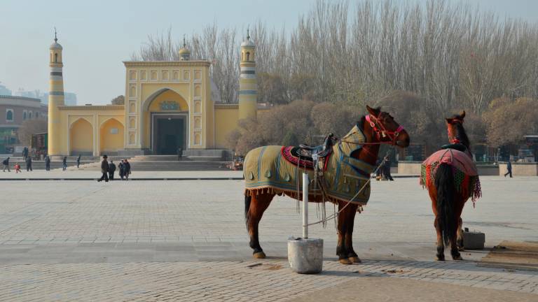 Vista de Kashgar, cuyo casco antiguo está lleno de monumentos históricos. Foto: A.C.
