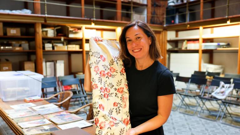 Irene Benavent, creadora y directora del espectáculo ‘Entre teles’ que ocupará la trastienda de la Casa Navàs. Foto: Alfredo González