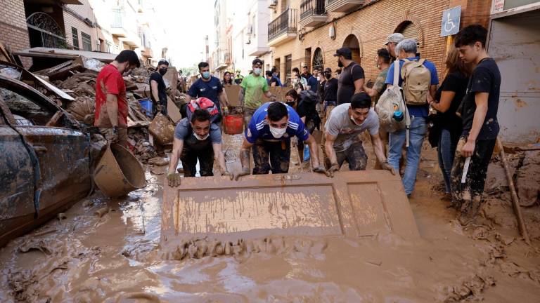 Situación de las inundaciones en Paiporta (Valencia). Foto: EFE