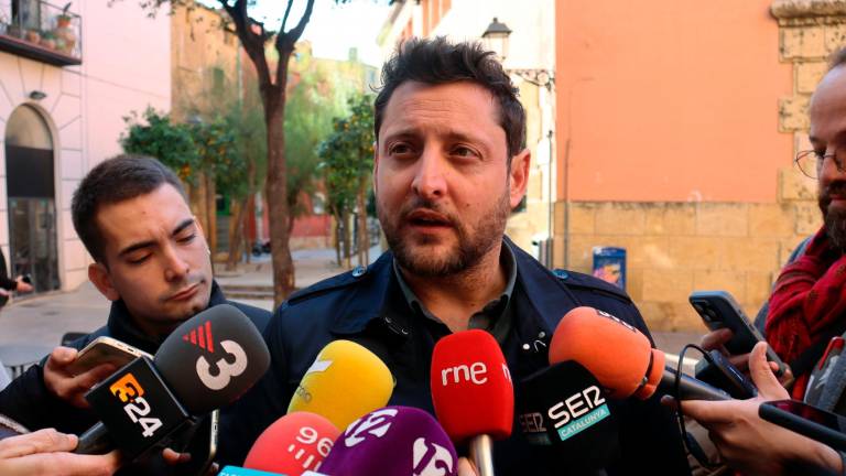 Rubén Viñuales, este miércoles en un desayuno con la prensa que cubre los temas de Tarragona. Foto: ACN