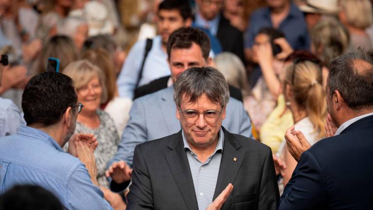Carles Puigdemont, quiere presentarse a la investidura para ser el próximo president. FOTO: EFE