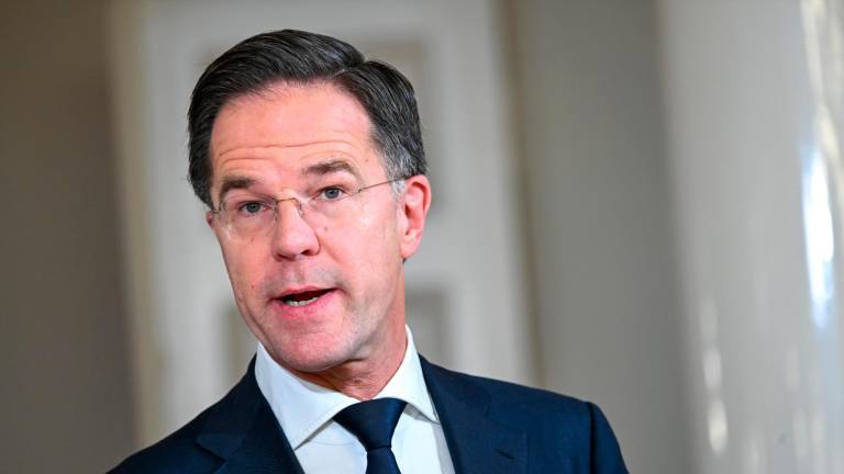 Mark Rutte, este martes en Helsinki. Foto: EFE