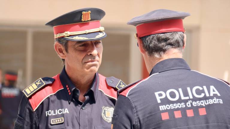 El mayor Josep Lluís Trapero y el comisario jefe Eduard Sallent en una foto de este verano. Foto: ACN