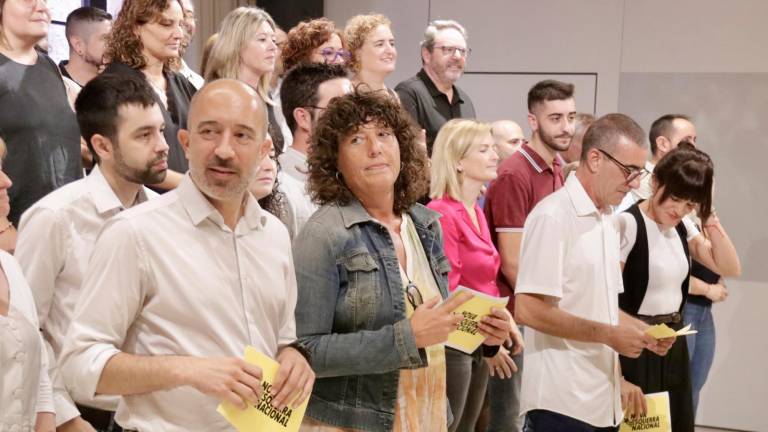 Aloy, Jordà, Godàs i Camps, a la roda de premsa de presentació de la Nova Esquerra Nacional, la candidatura alternativa a Junqueras per liderar ERC. Foto: ACN