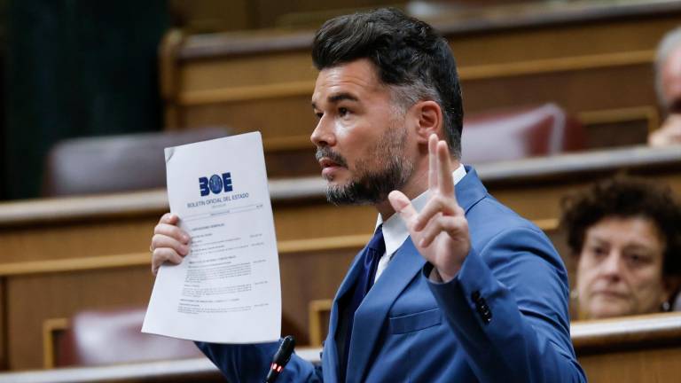 Gabriel Rufián, en una imagen reciente en el congreso. Foto: EFE