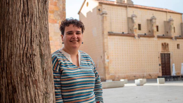 Grau, de 36 años, ayer, en la Iglesia de Natzaret, sede de la congregación. Foto: Marc Bosch