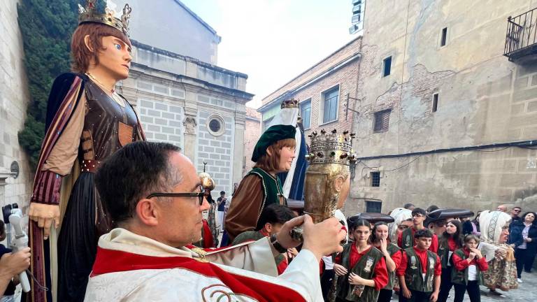 Les relíquies gòtiques de Santa Úrsula que van treure. FOTO: alfredo gonzález