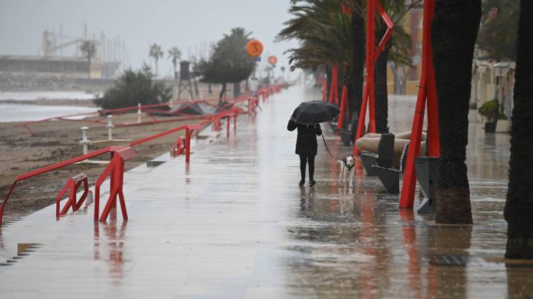 Lluvias en Valencia. Foto: EFE