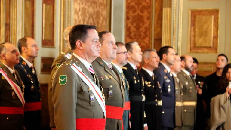 El tinent general de l’exèrcit espanyol, Manuel Busquier, durant la celebració de la Pasqua Militar a Barcelona. Foto: ACN