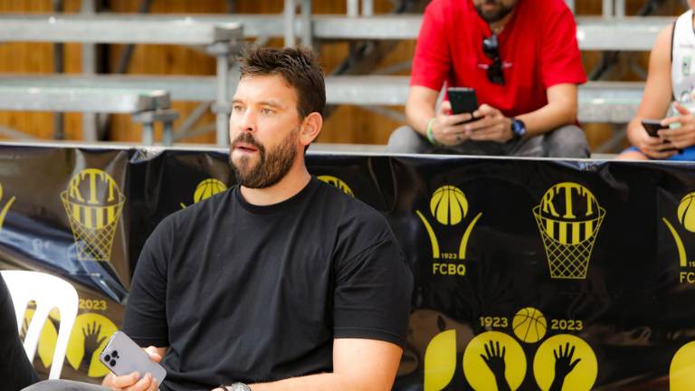 Marc Gasol, presidente del Bàsquet Girona, estuvo presente en la derrota de su equipo. foto: Ángel Ullate