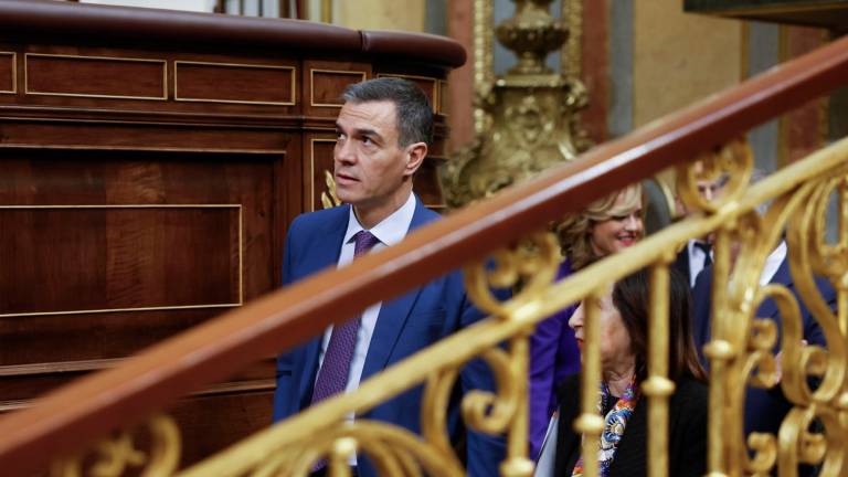 Pedro Sánchez la pasada semana durante la última sesion de control al Ejecutivo. foto: mariscal/efe